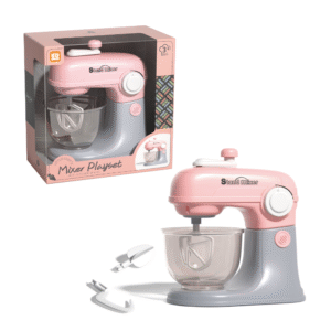 Pretend & Play Stand Mixer - Rotating Baking Set - Pink - Image 5