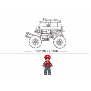 Sluban - Pull Back PowerBricks - Off Road Vehicle - 261pcs - Image 3