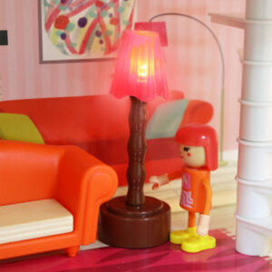 TopBright - Modern Doll House - Fully Furnished with Lights & Sounds - 80 x 25 x 75 cm - 20pcs - Image 3