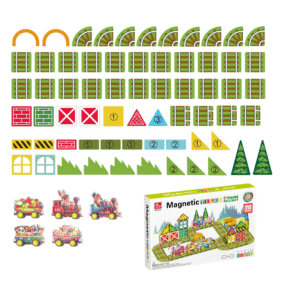 Magnetic Tiles - Railway Trains Set - 70 Pieces - Image 5