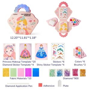 Mideer - 3-in-1 Makeup and Dress Up Arts & Crafts Book Set: Princess Fantasy Makeup - Image 4