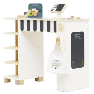 Le Toy Van - Pretend & Play - Wooden Supermarket Till Checkout & Accessories - Image 5