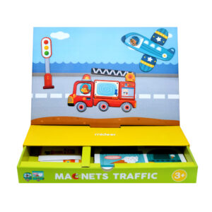 Mideer - Magnetic Puzzle - Traffic Game - 58pcs - Image 3