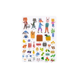 TookyToy - Silicone Sticker Book - Animal Market - Image 4