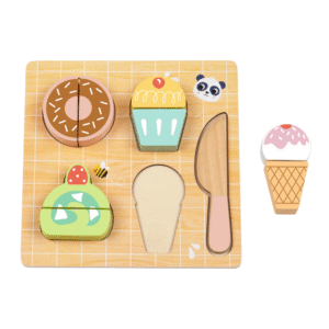hi Pando - Wooden Cutting Food - Dessert - 10pcs - Image 4