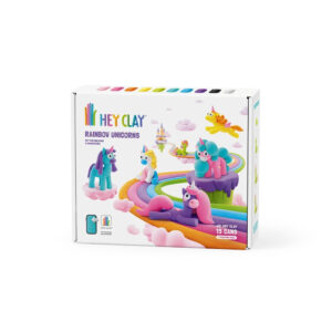 Hey Clay - Modelling Air-Dry Clay with Fun Interactive App - Rainbow Unicorns, 15 cans - Image 5
