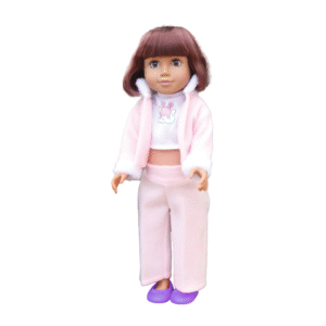 Fashion Doll - Brown Hair, Clothing & Ballerina Flats - 46cm - Image 5