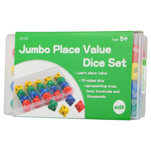 EDX Education - Dice - Jumbo Place Value Set - 34mm - 24pcs - Image 3