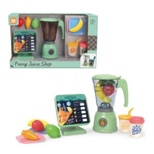 Pretend & Play Blender Set with Sound, Spinning Action & Ordering Station - Green - Image 4