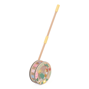 Classic World - Pull & Push Toy - Wooden Rainbow Roll - Image 3