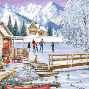 Gibsons - Winter at the Cabin - Jigsaw Puzzle - 1000pcs - Image 3