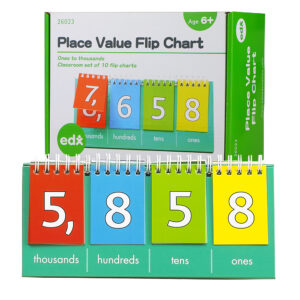EDX Education - Flip Chart - Place Value Thousands - Student - 10Pc - Image 1