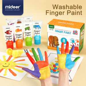 Mideer - Finger Paint Tube Set - 8 Colours - Image 3