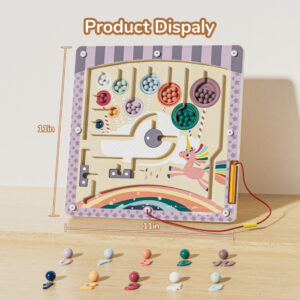 TopBright - Wooden Magnetic Maze - Unicorn - Image 1
