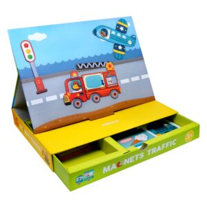 Mideer - Magnetic Puzzle - Traffic Game - 58pcs - Image 6