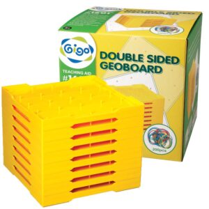 Gigo - Geoboard Double-sided 5x5 18.5cm 8pcs Box - Image 1