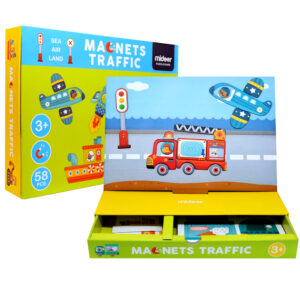 Mideer - Magnetic Puzzle - Traffic Game - 58pcs - Image 4