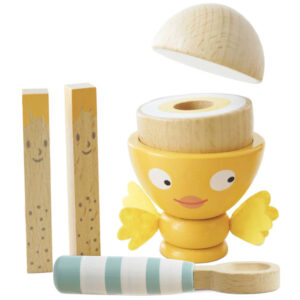 Le Toy Van - Pretend & Play - Wooden Egg Cup & Soldiers - 6 Piece - Image 8