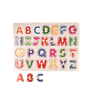 hi Pando - Wooden Peg Puzzle - Alphabet A-Z - 27pcs - Image 1