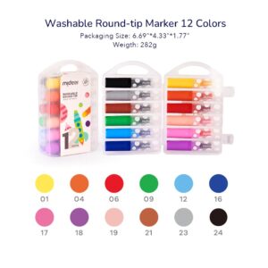 Mideer - Round-tip Washable Marker - 12 Colours - Image 5