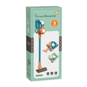 Pretend & Play Vacuum Cleaner with Suction Power & Sound Effects - Green - Image 5