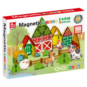 Magnetic Tiles - Farm Animals Set - 50 Pieces - Image 5