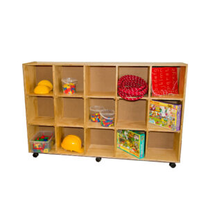 Lead Time - 15 Cube Pigeon hole locker on castors - Image 1