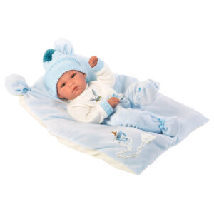 Llorens - Baby Boy Doll with Clothing & Sleeping Cushion: Bimbo - 35cm - Image 1