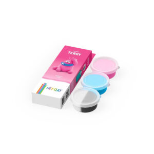 Hey Clay - Modelling Air-Dry Clay with Fun Interactive App - Terry, series Monsters, 3 cans - Image 4