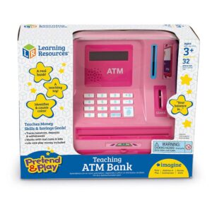 Learning Resources - Pretend & Play® - Teaching Teaching ATM Bank - Pink - Image 3
