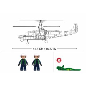 Sluban - Model Bricks - KA-52S Gunship 1/35 - 913pcs - Image 3