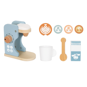 hi Pando - Pretend & Play - Wooden Coffee Maker Set - 8pcs - Image 5