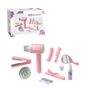 Pretend & Play Hair Dryer Set with Light, Sound & Safe Wind Function - Image 4