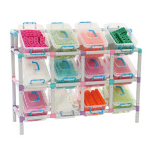 Gigo - Tilt Storage 12 - Grey - Bin & Frame - Image 1