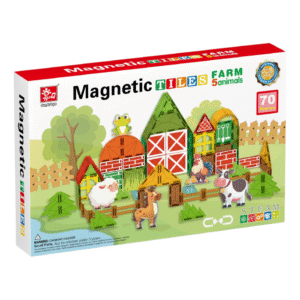 Magnetic Tiles - Farm Animals Set - 70 Pieces - Image 1