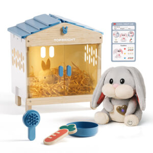 TopBright - Pretend & Play - Interactive Care Bunny Kit with Lights and Sounds - 9pcs - Image 1