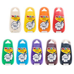 Toy Color - Superwashable Tempera Paint Pack: 9 x 170ml Squeezy Bottles - Image 1