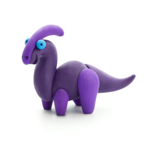 Hey Clay - Modelling Air-Dry Clay with Fun Interactive App - Ankylosaurus, Parasaurolophus, Therizinosaurus, Series Mega Dinos, 6 cans - Image 3