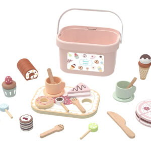 TookyToy - Wooden Tea Party Set in Portable Storage Box - 34 Pieces - Image 3
