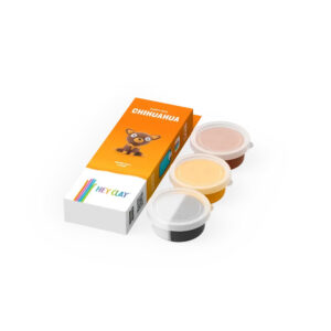 Hey Clay - Modelling Air-Dry Clay with Fun Interactive App - Chihuahua, series Fluffy Pets, 3 cans - Image 4