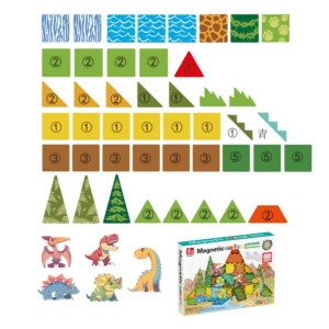 Magnetic Tiles - Dinosaur Set - 30 Pieces - Image 4
