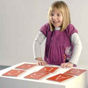 Greenbean - Grooved Letter Plates - Upper & Lower Case - 52pcs - Solid Beech Wood - Image 4