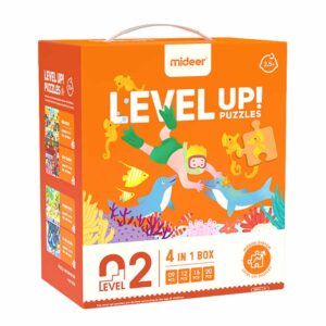 Mideer - Level Up Puzzles - 4-in-1 - Level 2 Daily Scenes - Image 1