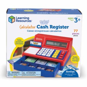Learning Resources - Pretend & Play® Calculator Cash Register with Euro Currency - Image 5