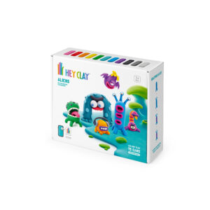 Hey Clay - Modelling Air-Dry Clay with Fun Interactive App - Aliens, 15 cans - Image 3