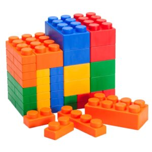 Greenbean - Jumbo Soft Blocks - Mixed - 84pcs - Container - Image 3