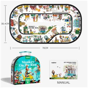 Mideer - Monkey on the Run Puzzle Box: 102 Pieces - Image 6