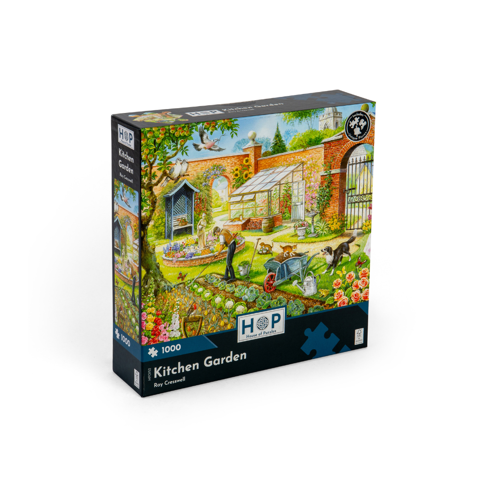 House of Puzzles - Kitchen Garden - 1000 Piece Jigsaw Puzzle - BrainPlay