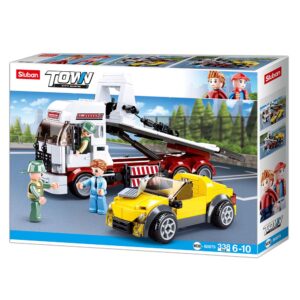 Sluban - Town - Car Trailer - 338pcs - Image 4