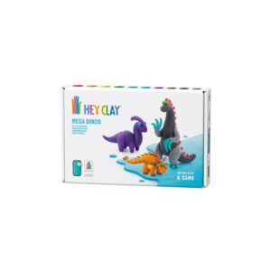 Hey Clay - Modelling Air-Dry Clay with Fun Interactive App - Ankylosaurus, Parasaurolophus, Therizinosaurus, Series Mega Dinos, 6 cans - Image 5